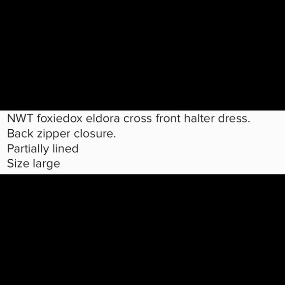 NWT FOXIEDOX Eldora Halter Dress - Picture 10 of 10